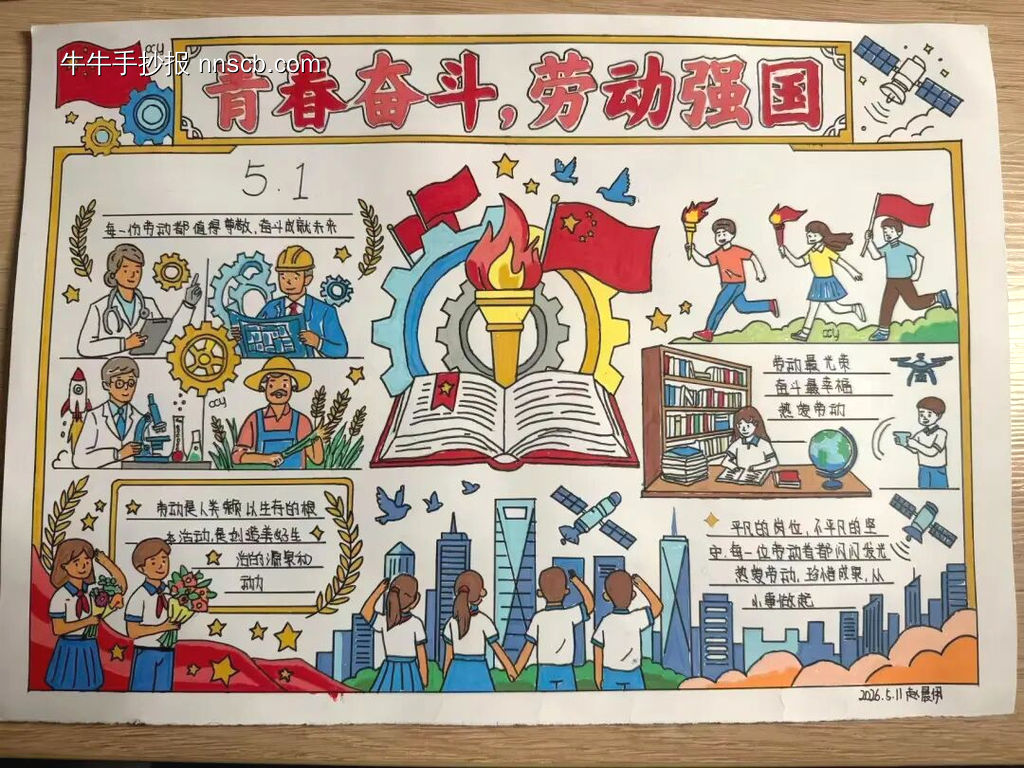 精选2张“青春奋斗,劳动强国”主题-第1张