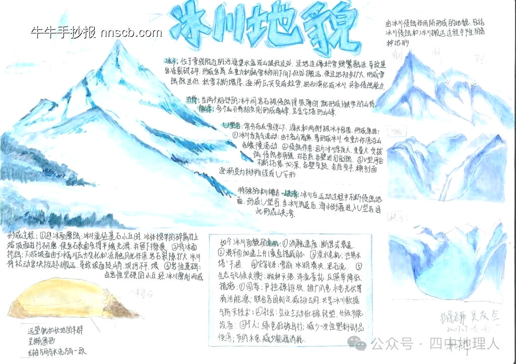 地理课知识主题手抄报漂亮7张-第3张