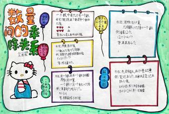 数学小报简单又漂亮4张