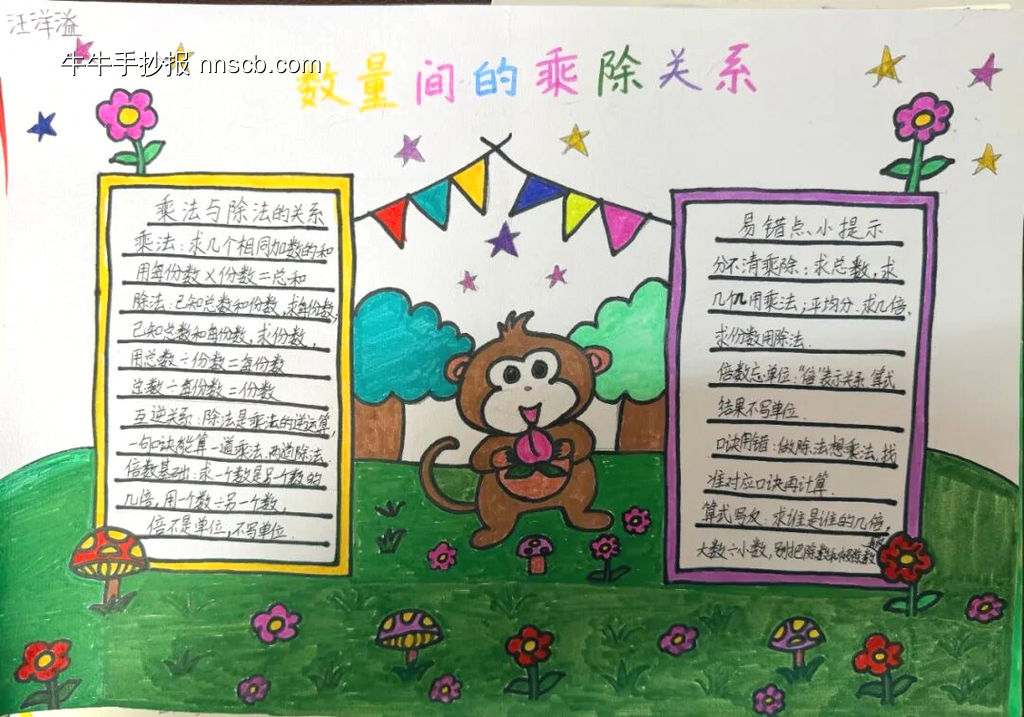 数学小报——数量间的乘除关系-第6张