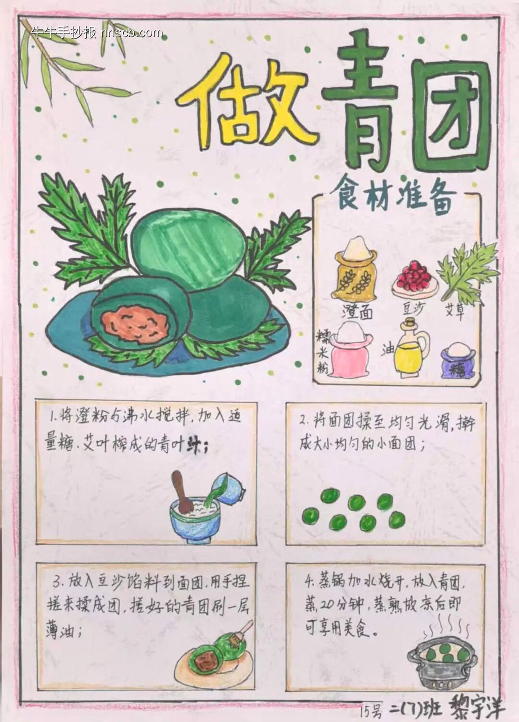 美食主题手抄报-第7张