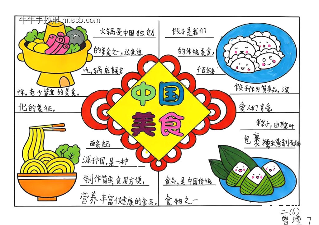 美食主题手抄报-第6张