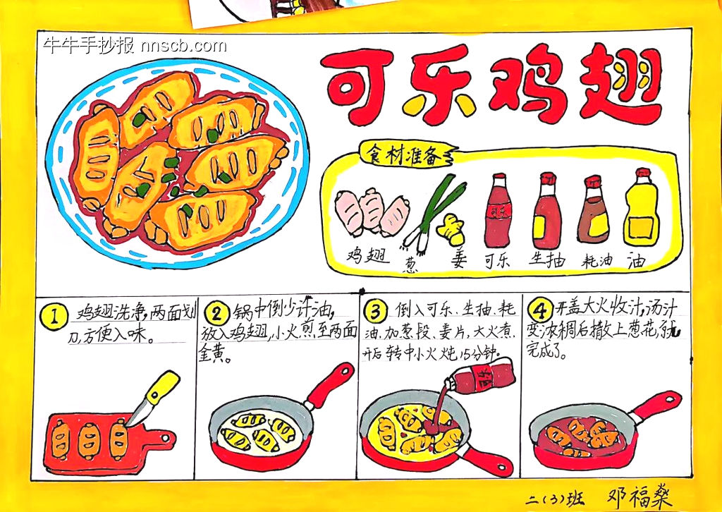 美食主题手抄报-第3张