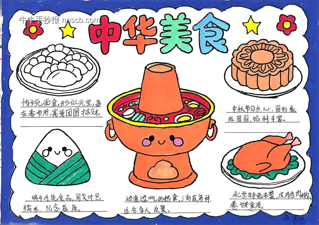 美食主题手抄报-第5张