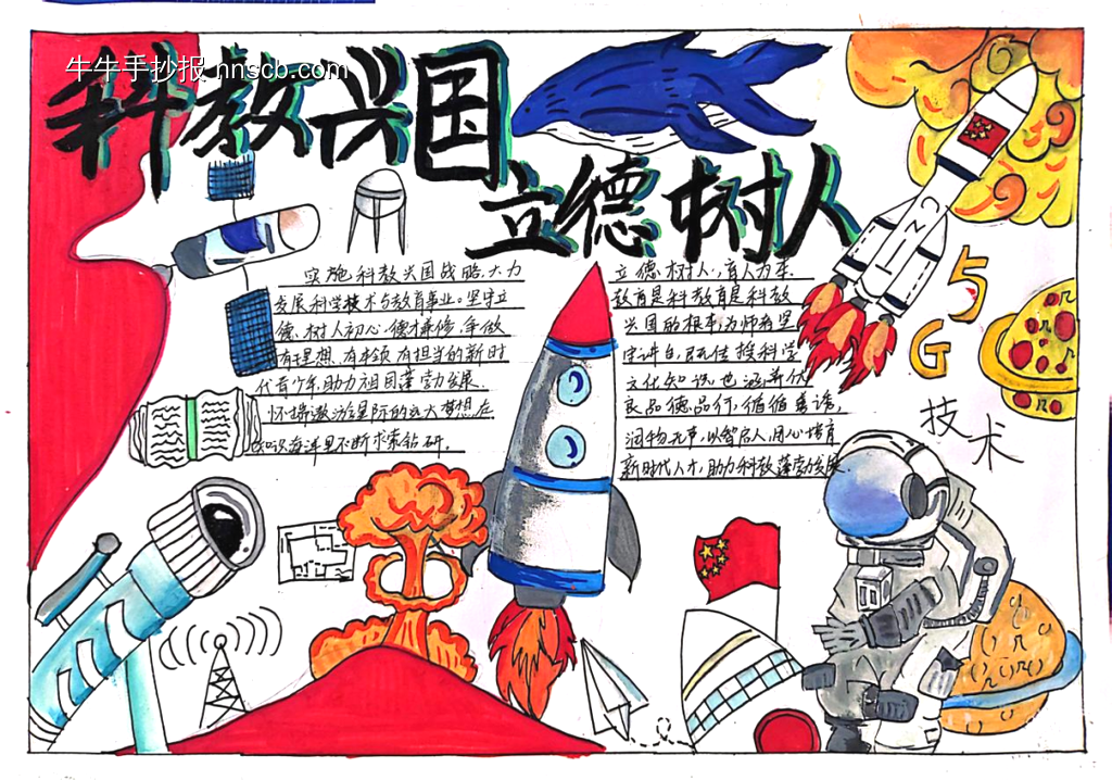 科教兴国主题手抄报-第3张