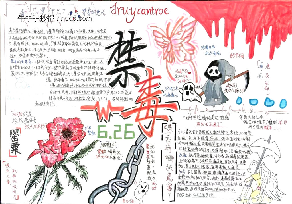 珍爱生命,远离毒品简单又好看3张-第2张
