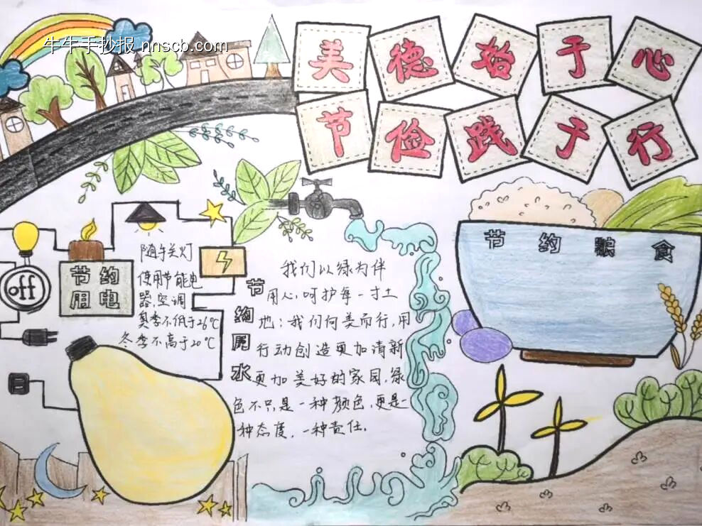 低碳环保主题手抄报简单又漂亮3张-第2张