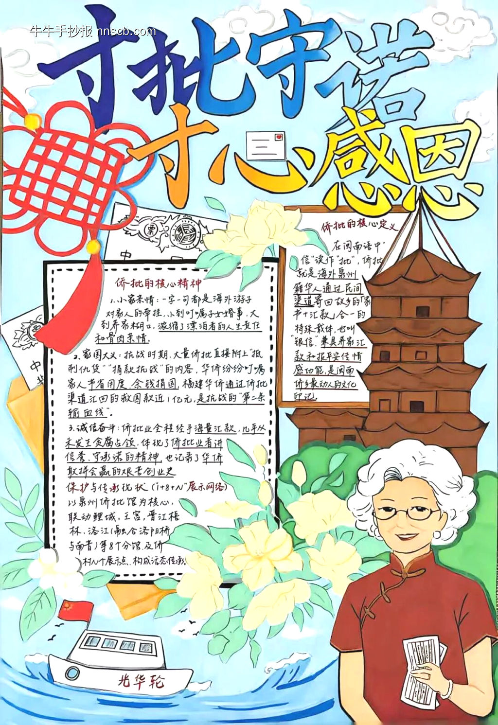 爱家乡,家乡美主题手抄报-第3张