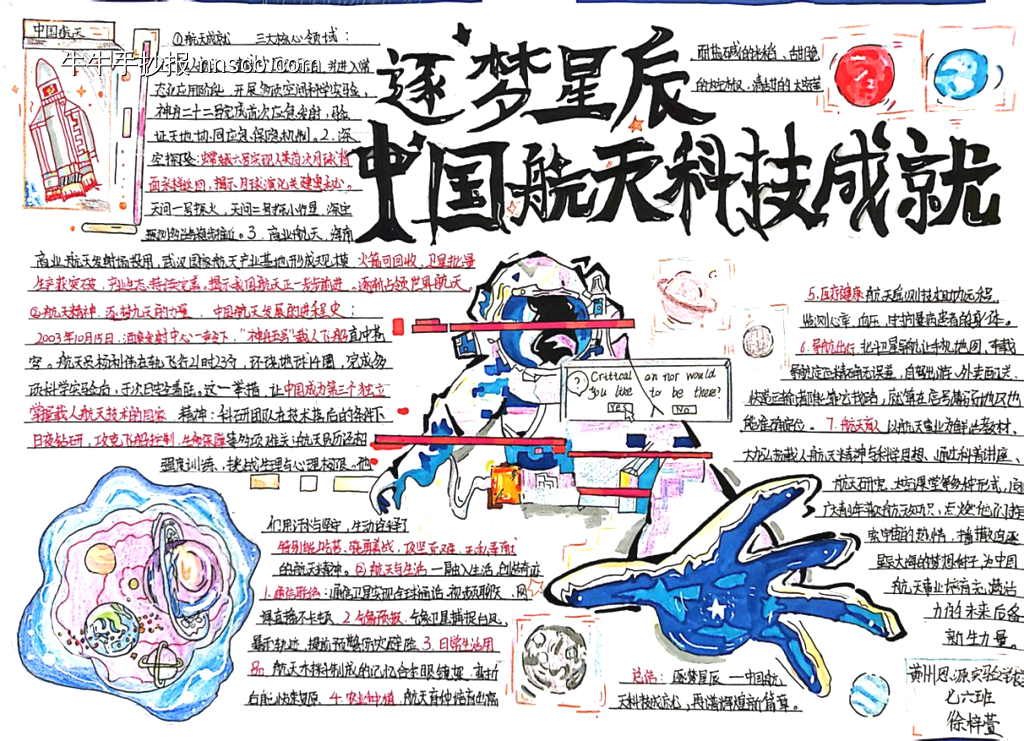 新世纪，新科技主题手抄报-第1张