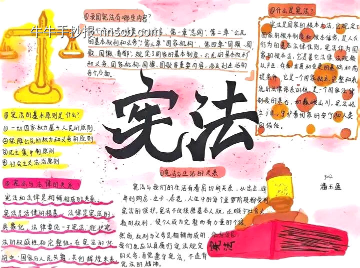 宪法主题手抄报精选4张-第3张