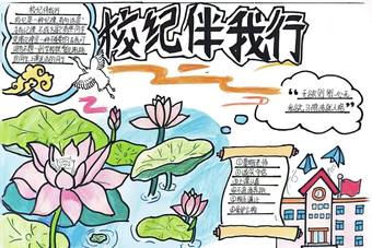校级伴我行主题手抄报