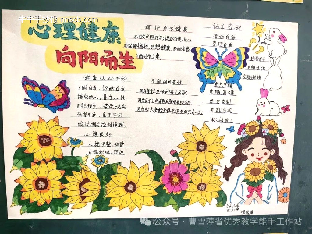 心理健康主题手抄报简单又好看2张-第2张
