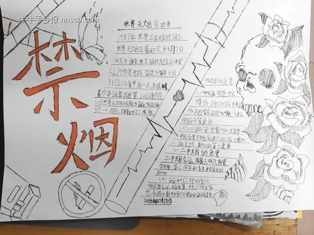 禁烟主题手抄报-第5张