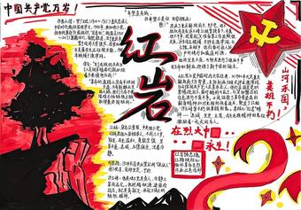 传承红色精神——红岩主题手抄报
